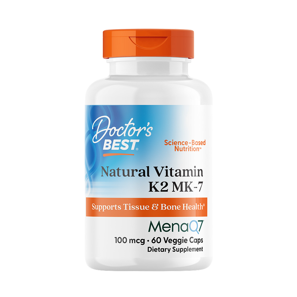 Natural Vitamin K2 MK-7 with MenaQ7, 100mcg