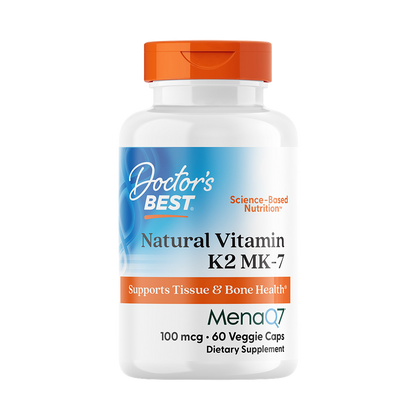 Natural Vitamin K2 MK-7 with MenaQ7, 100mcg