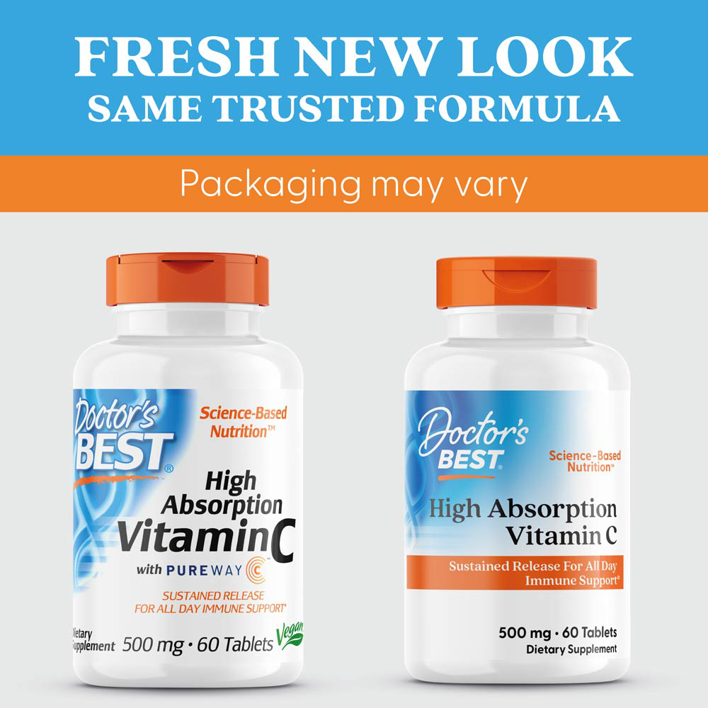 High Absorption Vitamin C with PureWay-C, 500mg