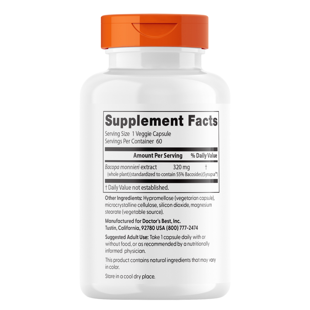 Bacopa with Synapsa, 320mg