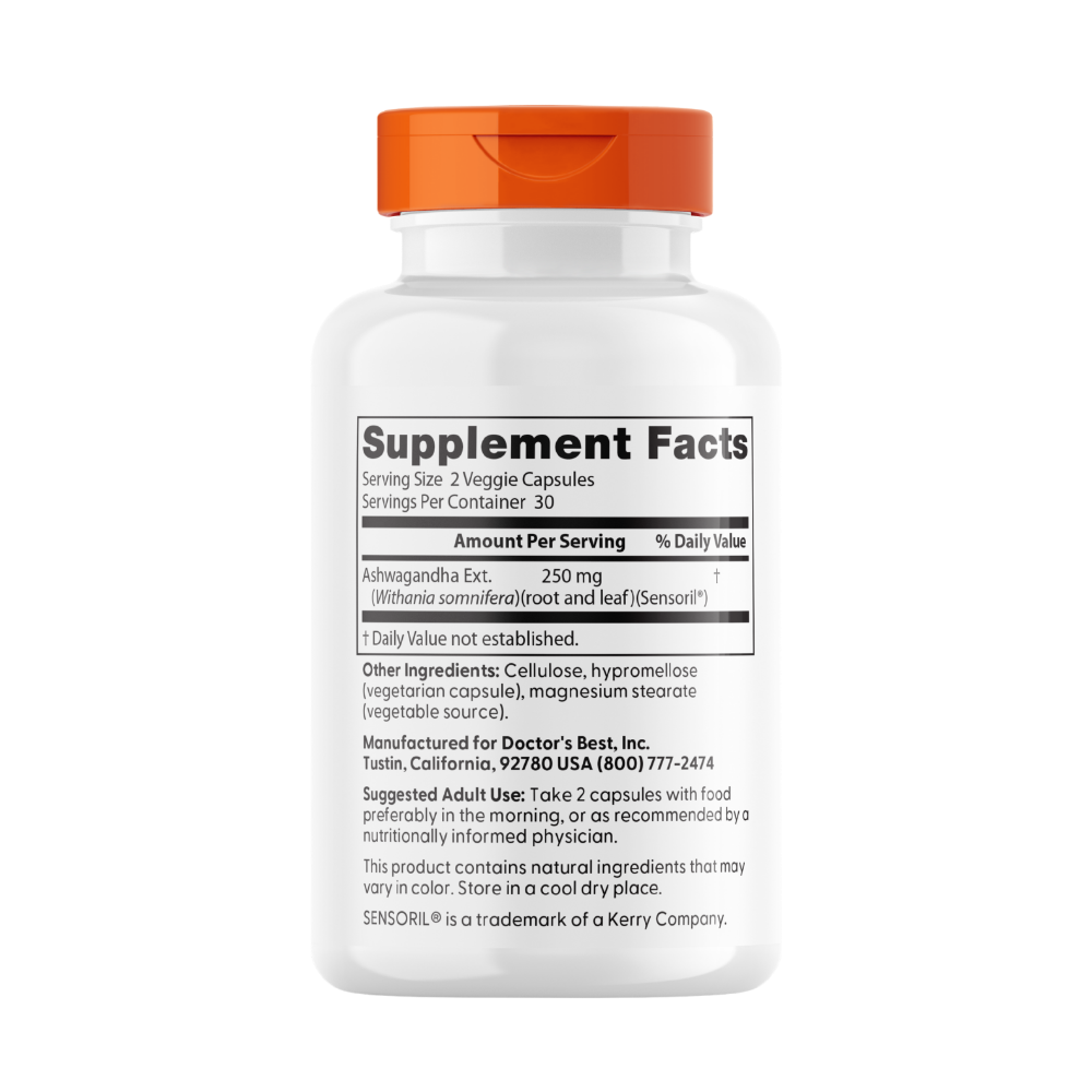 Ashwagandha with Sensoril, 125mg