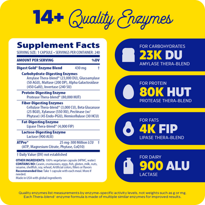 Digest Gold, digestive support for larger meals