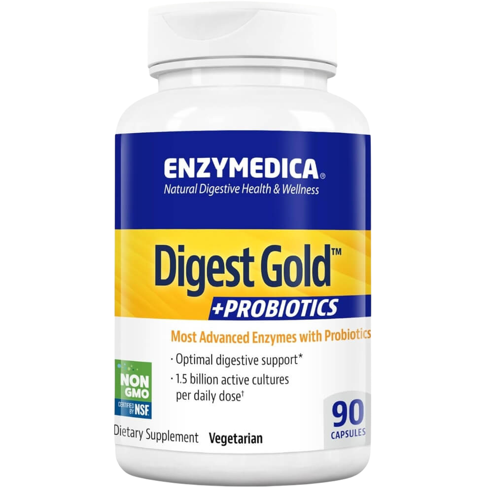 Digest Gold + Probiotics, digestive support for larger meals