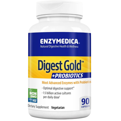 Digest Gold + Probiotics, digestive support for larger meals