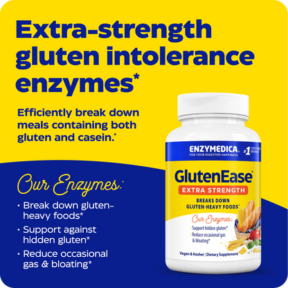 GlutenEase Extra Strength, to aid gluten breakdown