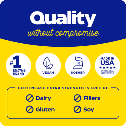 GlutenEase Extra Strength, to aid gluten breakdown