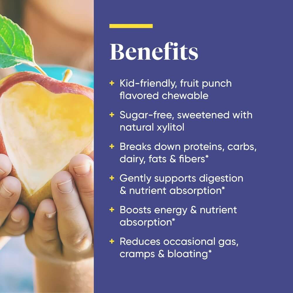 Kids Digest Chewable, gentle digestive support