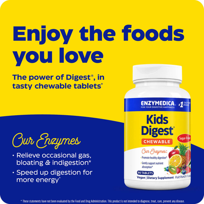 Kids Digest Chewable, gentle digestive support