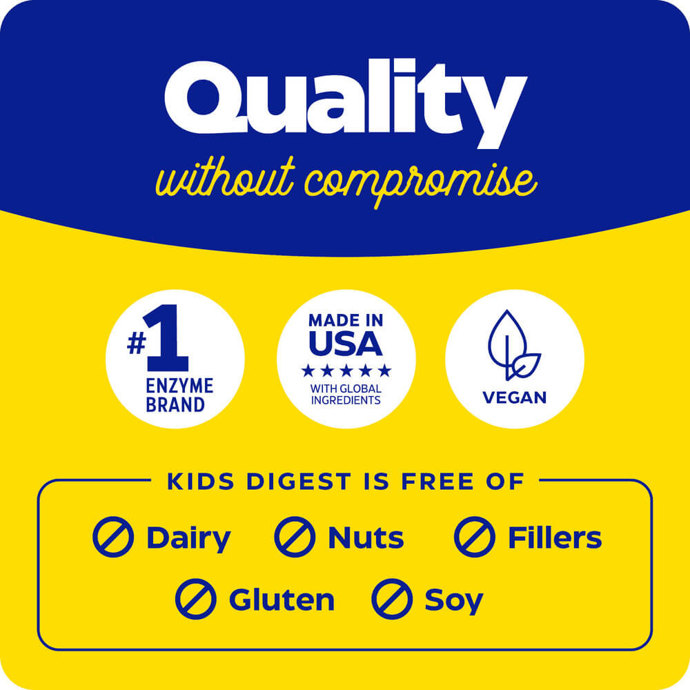 Kids Digest Chewable, gentle digestive support