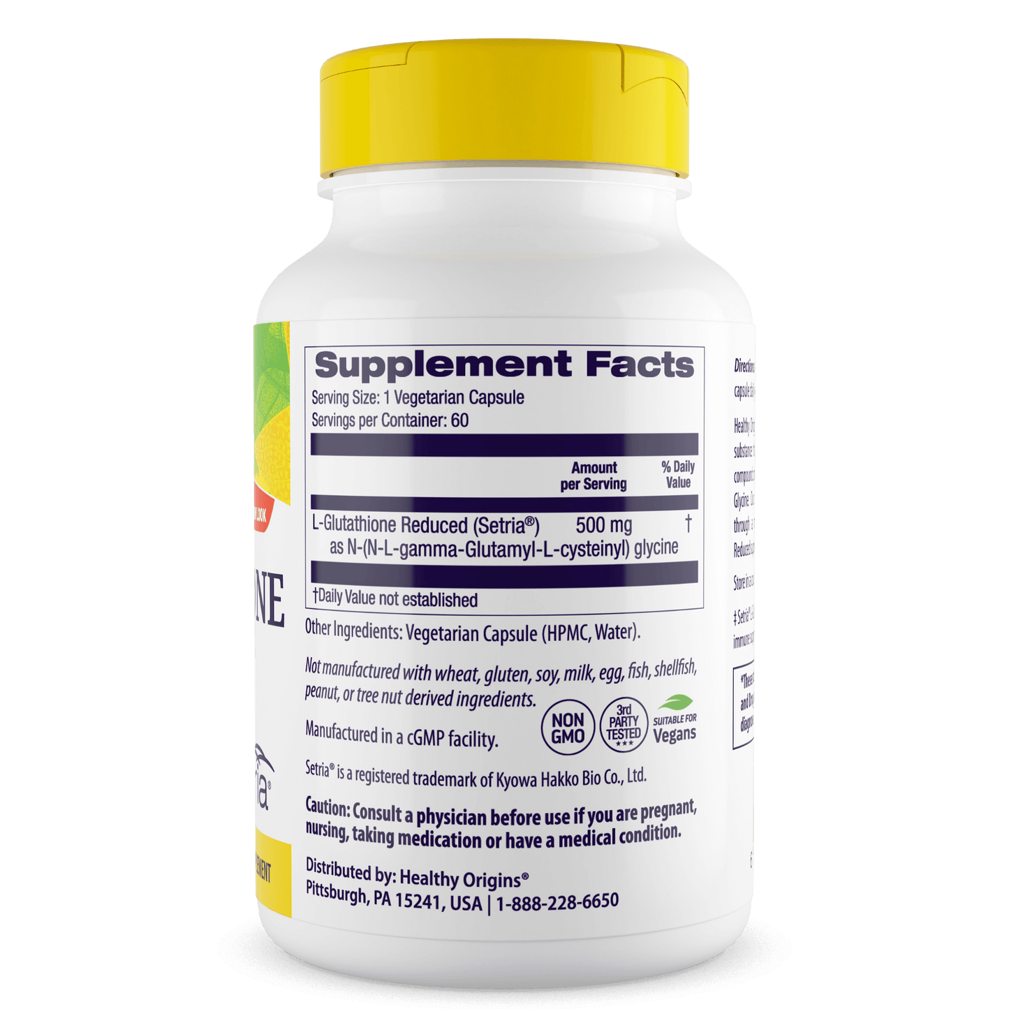 L-Glutathione Reduced, 500mg