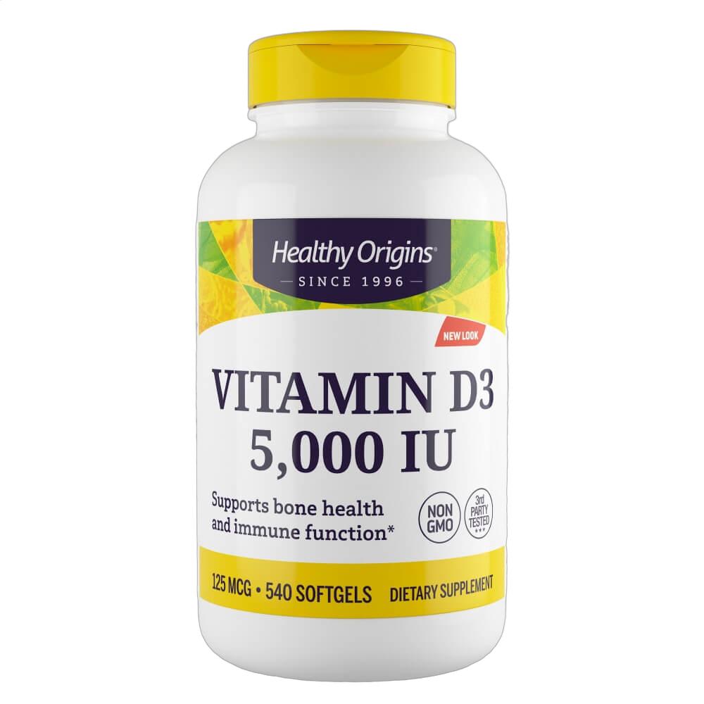 Vitamin D3, 5000iu, Softgels (Olive Oil)