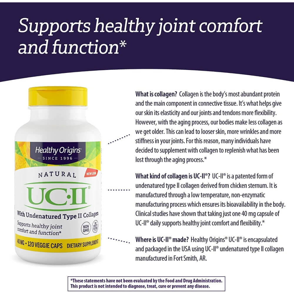 UC II, Undenatured Type II Collagen, 40mg
