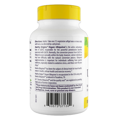 Vegan Ubiquinol, 100mg
