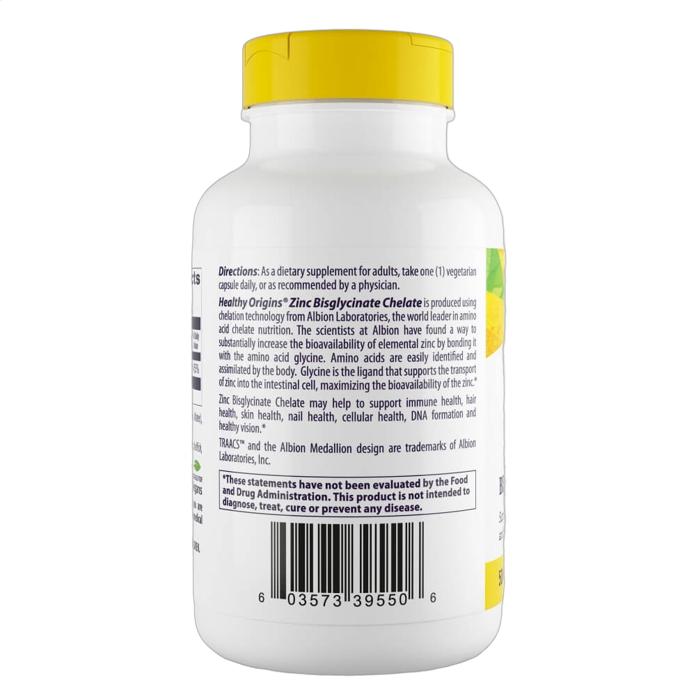 Zinc Bisglycinate Chelate, 50mg,120 Capsules