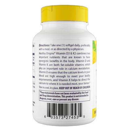 Vitamin D3 & K2, 50mcg/200mcg