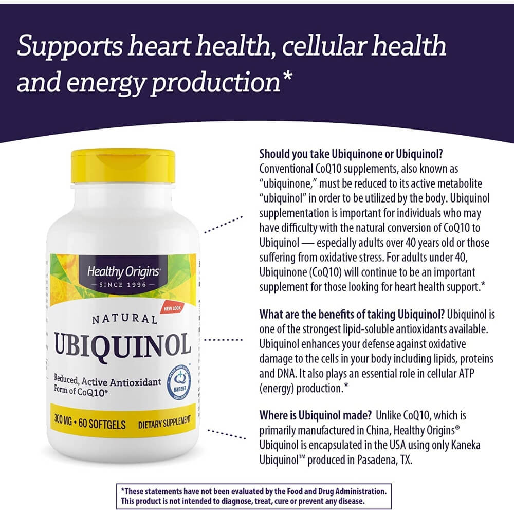 Ubiquinol, 300mg