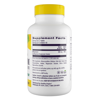 Magnesium Bisglycinate Chelate, 200mg