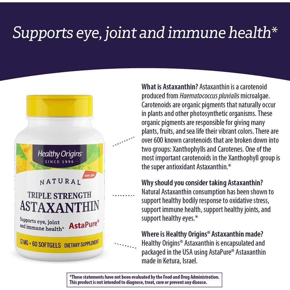 Astaxanthin, 12mg