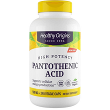 Pantothenic Acid (Vitamin B5), 500mg