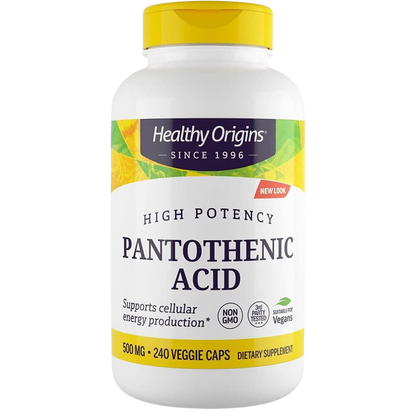 Pantothenic Acid (Vitamin B5), 500mg
