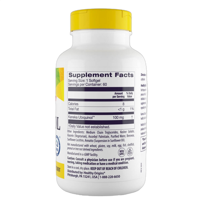 Natural Ubiquinol, 100mg