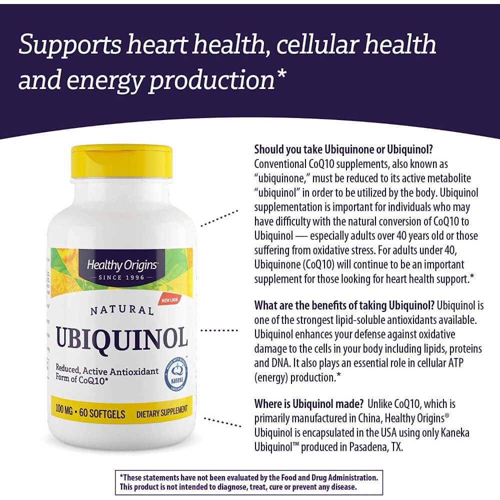 Natural Ubiquinol, 100mg