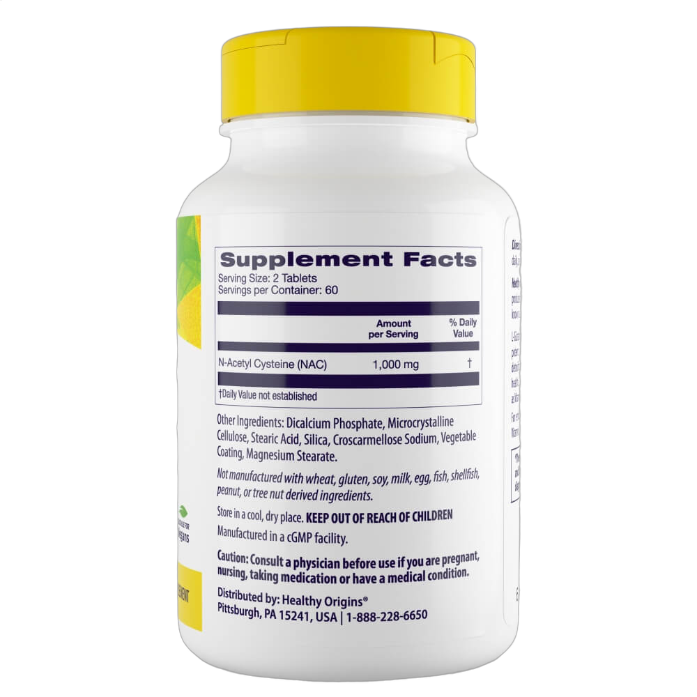 N-Acetyl-L-Cysteine (NAC), 1000mg