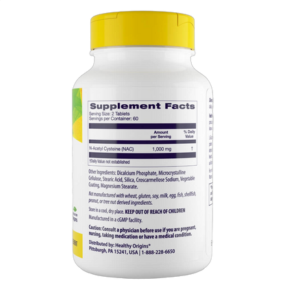 N-Acetyl-L-Cysteine (NAC), 1000mg