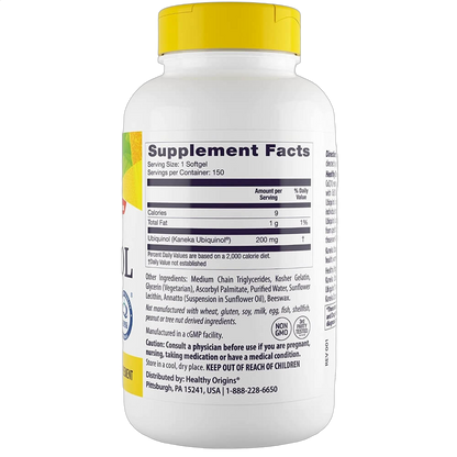 Ubiquinol, 200mg