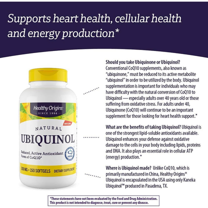 Ubiquinol, 200mg