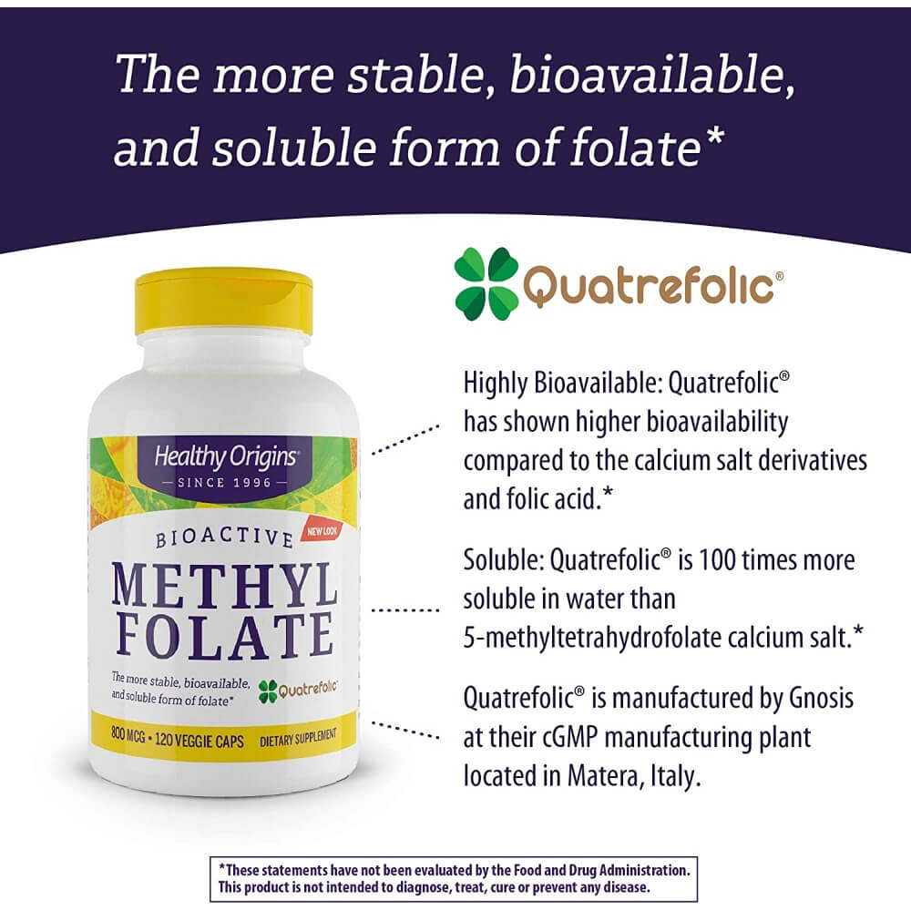 Methyl Folate, 800mcg