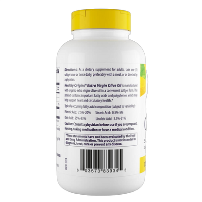 Extra Virgin Olive Oil, 1250mg