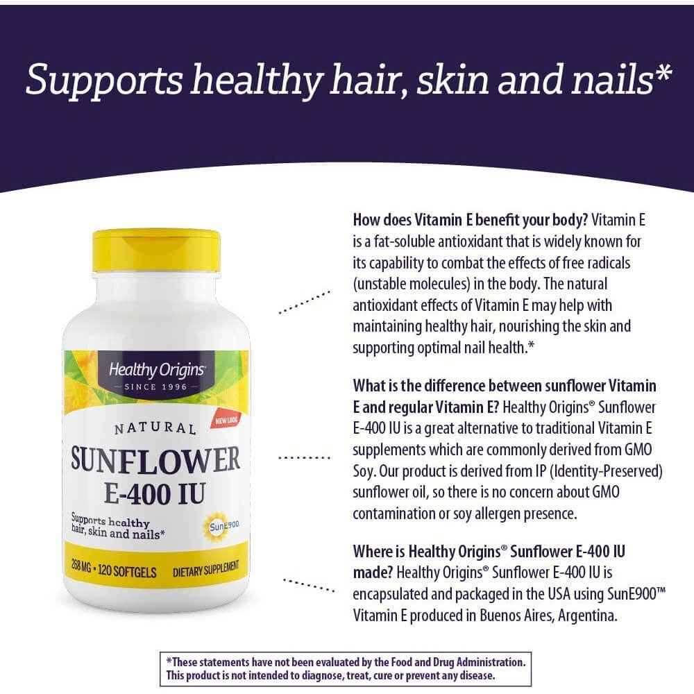Sunflower Vitamin E, 400iu