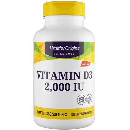Vitamin D3, 2000iu, Softgels (MCT Oil)