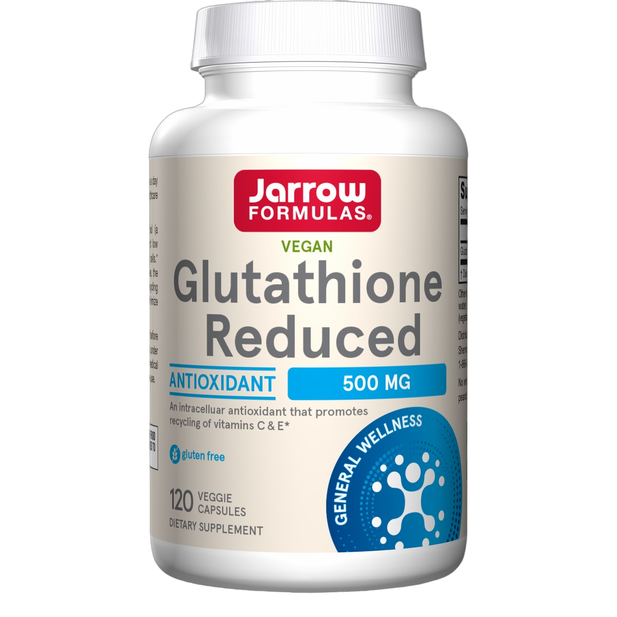 Glutathione Reduced, 500mg