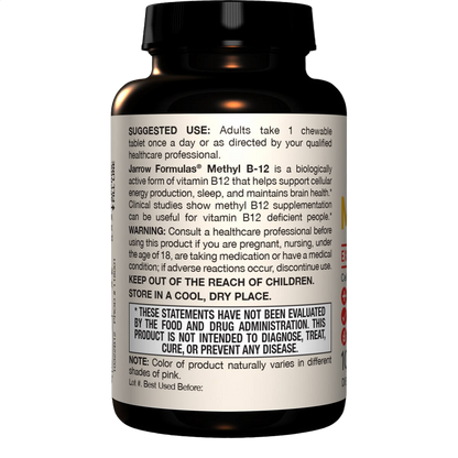 Vitamin Methyl B-12, 1000mcg, Lemon Flavour