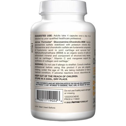 Glucosamine + Chondroitin + MSM