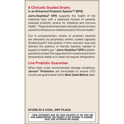 Jarro-Dophilus EPS (Digestive Probiotic), 10 Billion CFU