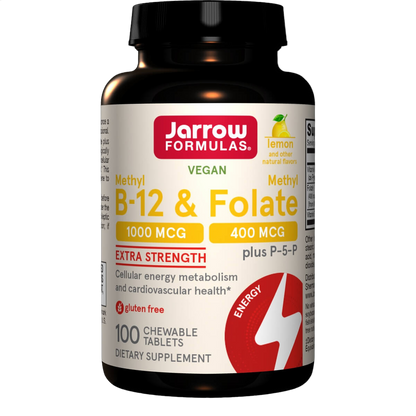Vitamin Methyl B-12 & Methyl Folate, Lemon Flavour