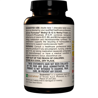 Vitamin Methyl B-12 & Methyl Folate, Lemon Flavour