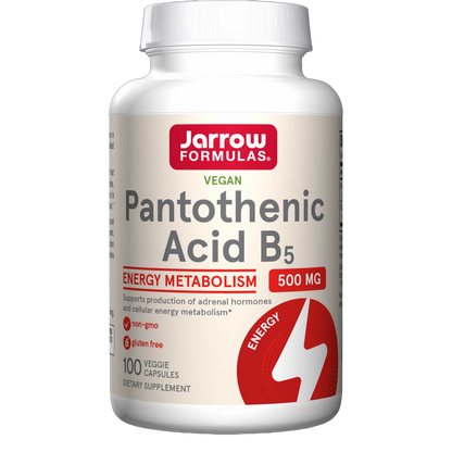 Pantothenic Acid (Vitamin B5), 500mg