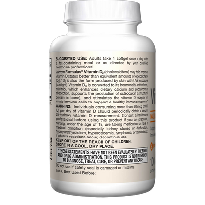 Vitamin D3, 125mg (5000IU)