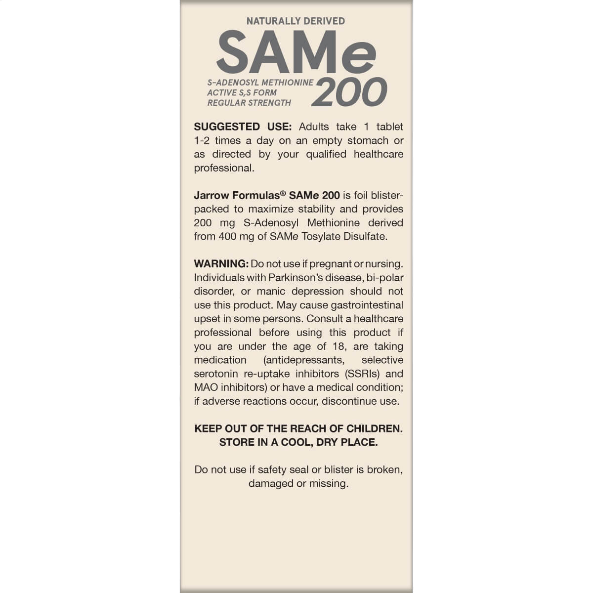 SAM-e, 200mg