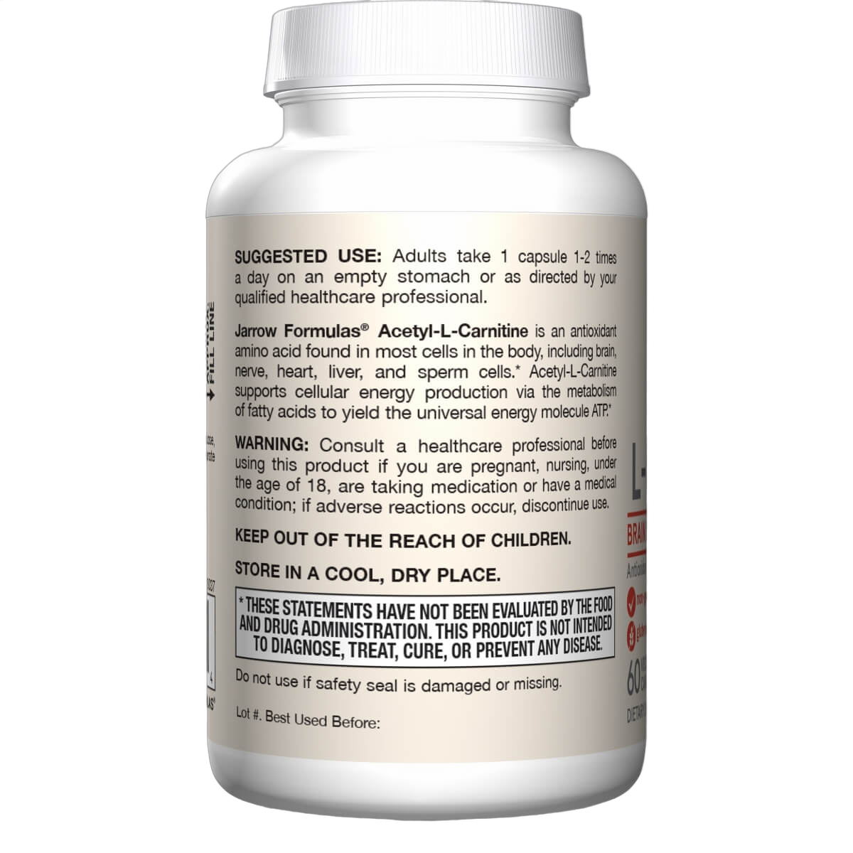 Acetyl L-Carnitine, 500mg