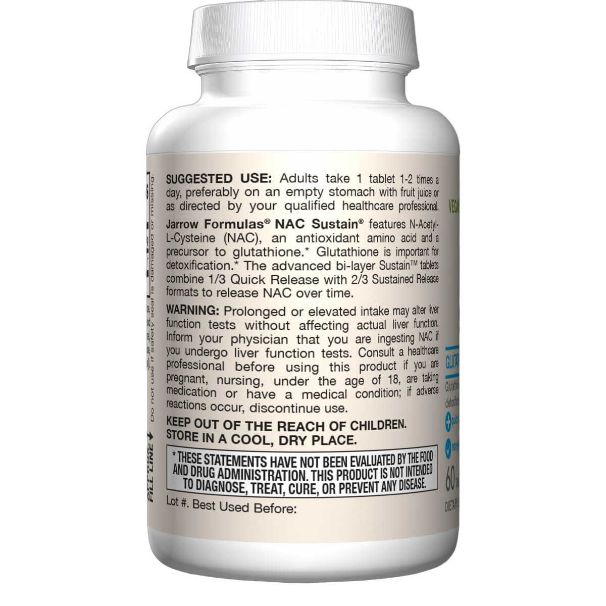 N-A-C (N-Acetyl-L-Cysteine) Sustain, 600mg