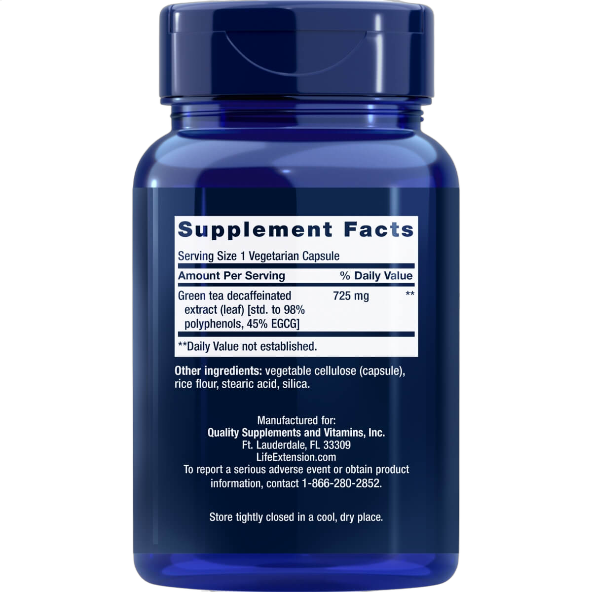 Decaffeinated Mega Green Tea Extract
