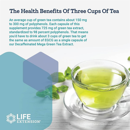 Decaffeinated Mega Green Tea Extract