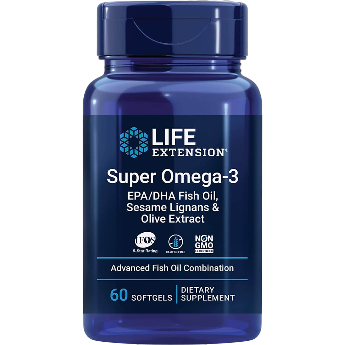 Super Omega-3 EPA/DHA Fish Oil Sesame Lignans & Olive Extract