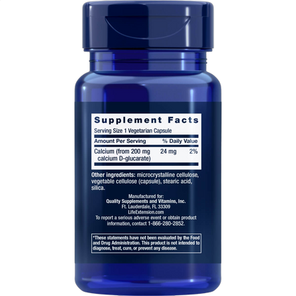 Calcium D-Glucarate, 200mg