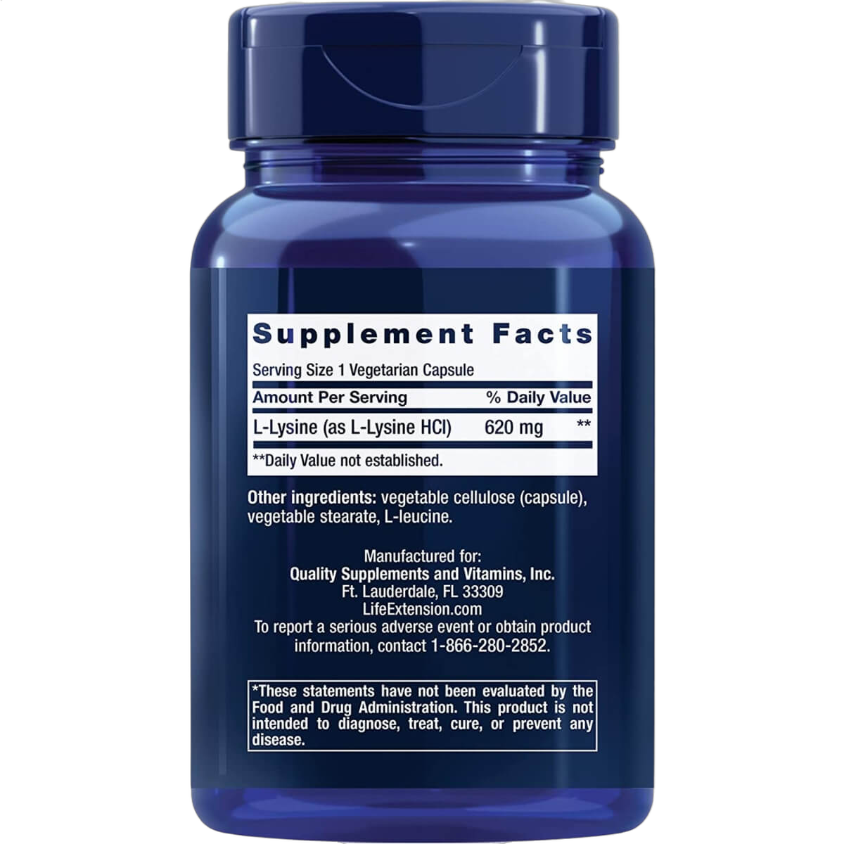 L-Lysine, 620mg
